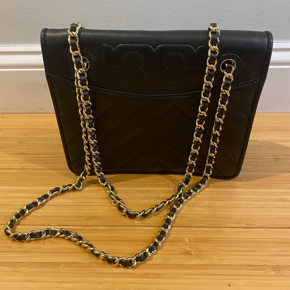 Tory Burch black leather handbag